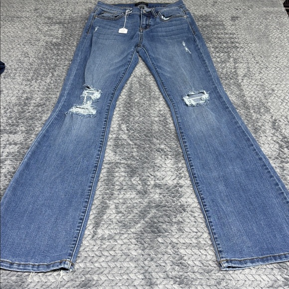 Judy Blue Denim - Judy Blue Women's Distressed Bootcut Jeans - Blue